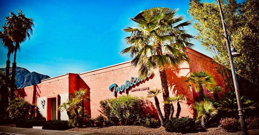 The Tropicale restaurant exterior in Palm Springs